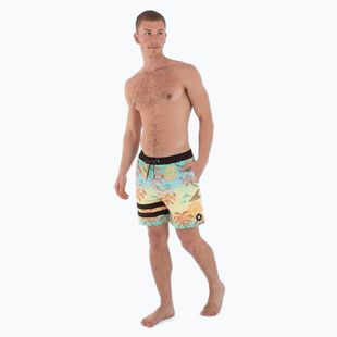 Pantaloncini da bagno Hurley Phantom Eco Block Party Volley 17" da uomo con ananas