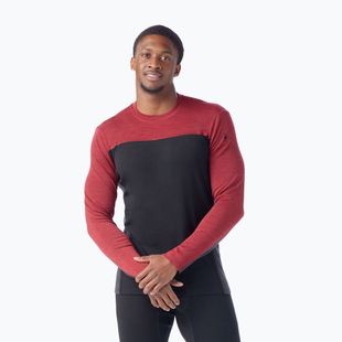 Maglia termica da uomo Smartwool Classic Thermal Merino Base Layer Colorblock Crew Boxed