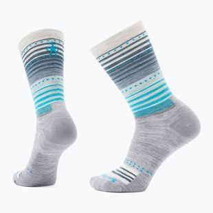 Smartwool Everyday Stitch Stripe Crew calzini da trekking grigio chiaro