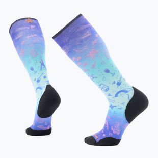 Smartwool Ski Targeted Cushion Nature Doodles Print OTC calze capri