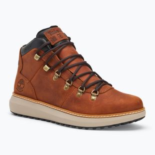 Uomo Timberland Hudson Road Mid Lace impermeabile Chukka ruggine stivali pieno fiore