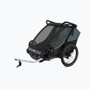 Rimorchio per bicicletta doppio Thule Chariot Cab ardesia scuro