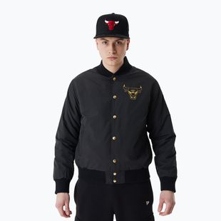 Giacca New Era NBA Script BP Bomber Chicago Bulls uomo nero