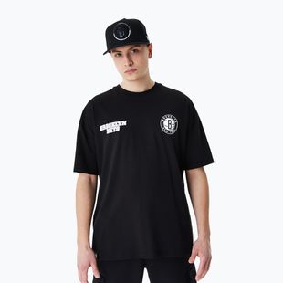 Uomo New Era NBA Large Graphic BP OS Tee Brooklyn Nets nero