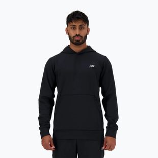 Felpa con cappuccio New Balance Tech Knit Uomo nero