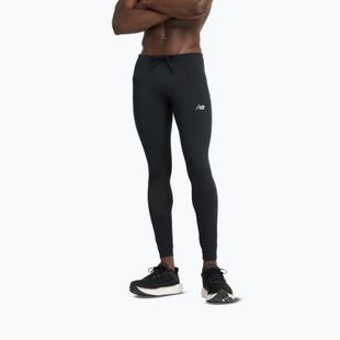 Leggings New Balance Athletics Sleek Run da uomo, nero
