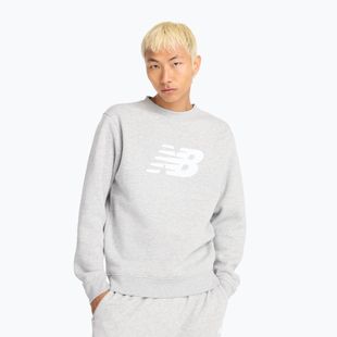 Felpa da uomo New Balance Sport Core Brushed Crew reflection/white/light arctic grey