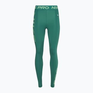 Leggings da allenamento da donna Nike Pro Dri-FIT Mid-Rise 7/8 Graphic bicoastal/verde vapore/bianco