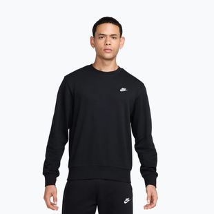 Felpa uomo Nike Club French Terry Crew black/white