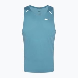 Canotta da corsa da uomo Nike Dri-Fit Rise 365denim turchese / argento riflettente