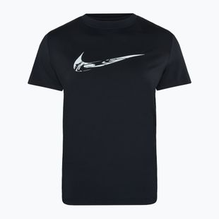Maglietta da corsa Nike One Dri-Fit bianco/nero da donna