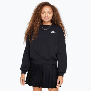 Felpa Nike Sportswear Club Fleece bianco/nero per bambini