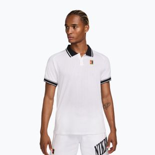 Polo da tennis da uomo Nike Court Heritage Polo bianco/nero