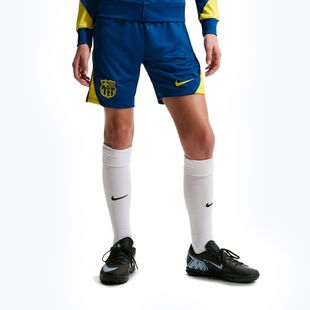 Pantaloncini da calcio junior Nike FC Barcelona Strike SE Jr gym blue/opti yellow/opti yellow