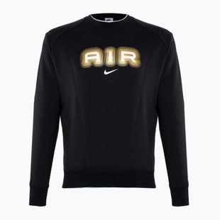 Felpa Nike Sportstwear Air Crew-Neck uomo nero/oro metallizzato