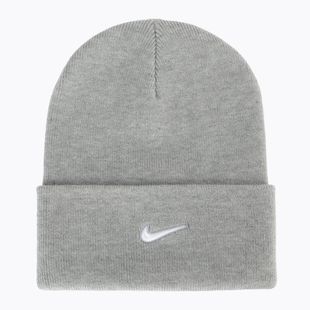 Berretto invernale Nike Peak Swoosh Beanie dark grey heather/white