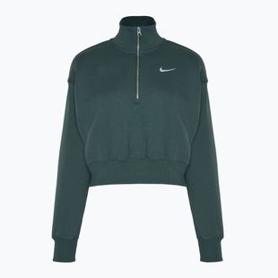 Felpa donna Nike Sportswear Phoenix Fleece 1/2 Zip Cropped verde vintage/ vela