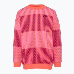 Felpa da bambino Nike Sportswear Club Fleece light wild mango/light wild mango/hot fuchsia