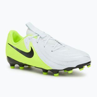 Nike Phantom GX 2 Academy FG/MG argento metallico/volt/nero scarpe da calcio per bambini