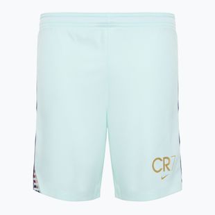 Pantaloncini da calcio Nike CR7 Academy Dri-FIT da bambino appena verdi/blu void/oro metallizzato
