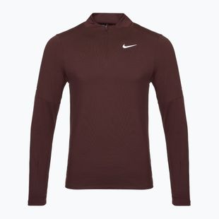 Uomo Nike Dri-FIT Element 1/2-Zip running manica lunga bordeaux cotta
