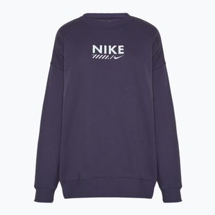 Felpa Nike Sportswear Oversized girocollo donna, colore uvetta scuro