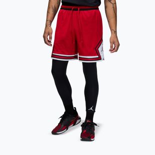 Pantaloncini da basket da uomo Nike Jordan Mesh Diamond 4" gym red/white/black