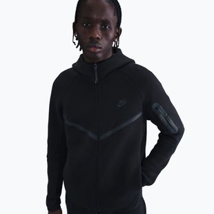 Felpa da uomo Nike Tech Windrunner Full Zip cave black/black