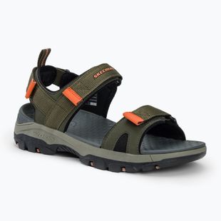 SKECHERS Tresmen Ryer sandali da uomo oliva/nero/arancio