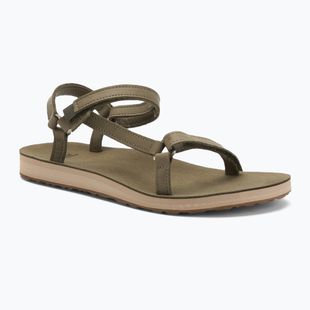 Sandali Teva Original Universal Slim Lea da donna in oliva bruciata
