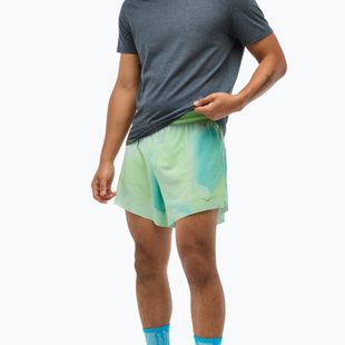 Pantaloncini da corsa HOKA Glide With Brief 5" da uomo con nebbia di mela crostata