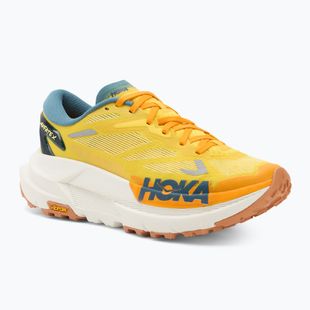 Scarpe da corsa da uomo Hoka Mafate X zest/mountain fog