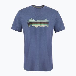 Smartwool Mountain Horizon Graphic Tee Camicia da trekking blu nightfall