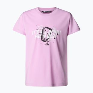 Maglietta da bambino The North Face Graphic Relaxed Tee cyber pink