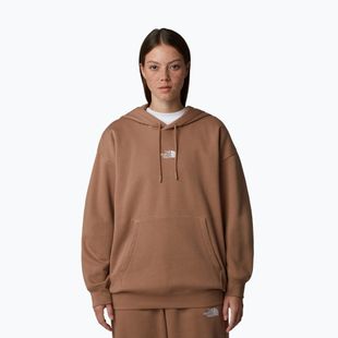 Felpa con cappuccio The North Face Essential Oversize Donna latte