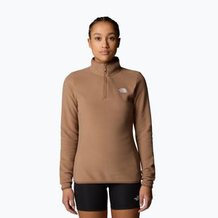Felpa The North Face donna 100 Glacier 1/4 Zip latte
