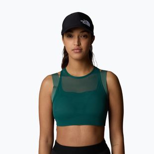 Reggiseno da allenamento The North Face Refina Double Layer deep nori