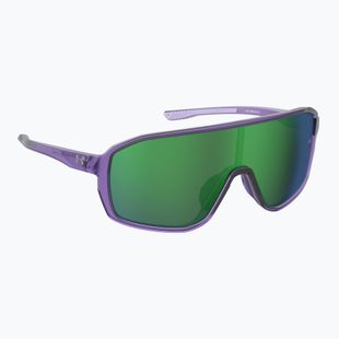 Occhiali da sole Under Armour Gameday/G S3 da uomo, viola opaco/verde multistrato