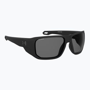 Occhiali da sole Under Armour Attack MD S3 nero opaco/grigio polarizzati oleofobici da uomo