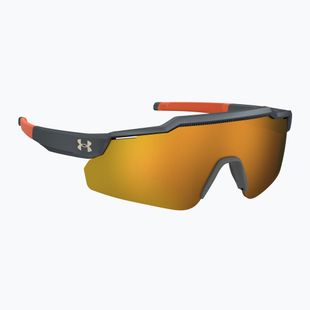 Occhiali da sole per bambini Under Armour Levelup Jr S3 grigio metallizzato/oro specchiato