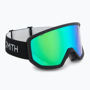 Maschera da sci Smith Transfer black/green sol-x mirror