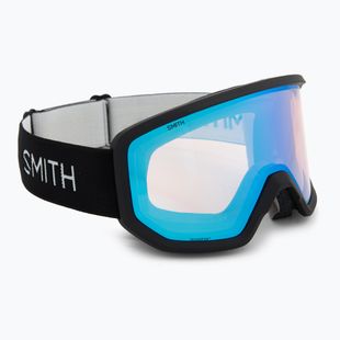 Maschera da sci Smith Transfer black/blue lente specchiata