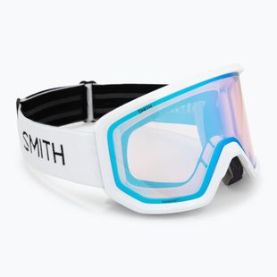 Maschere da sci Smith Transfer white/blue sensor mirror