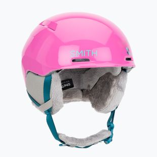 Casco da sci junior Smith Glide Jr Mips vivid pink hearts