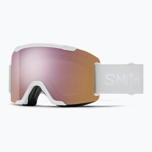 Maschera da sci Smith Squad S2 white vapor/chromapop everyday rose gold mirror