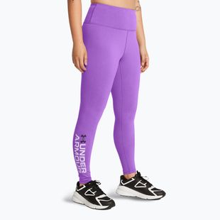 Under Armour Campus Graphic - leggings da allenamento da donna - viola salato/nero