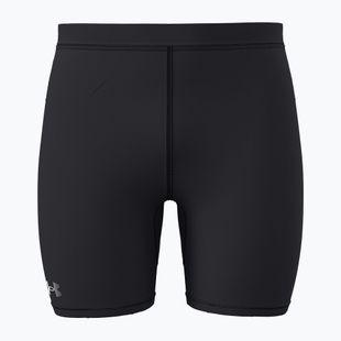 Leggings da corsa da uomo Under Armour Launch Half Tights black/black/metallic silver