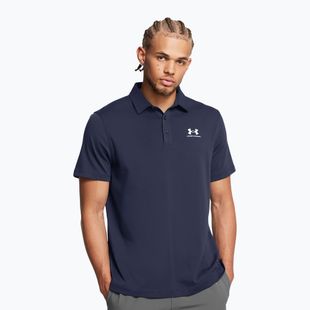 Polo uomo Under Armour Icon Polo midnight navy/white