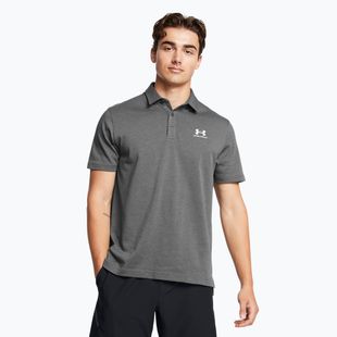 Polo Under Armour da uomo Icon Polo castlerock light heather/bianco