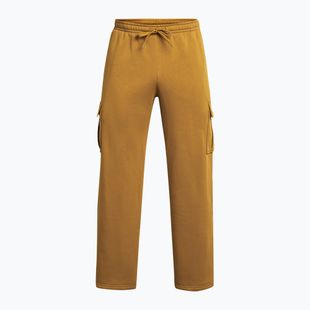 Pantaloni da allenamento uomo Under Armour Project Rock Icon Fleece giallo ocra/sabbia